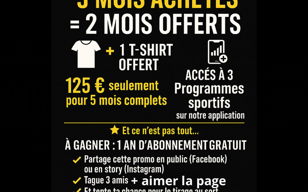 Offre spéciale rentrée 2025 valable jusqu’au 15 septembre